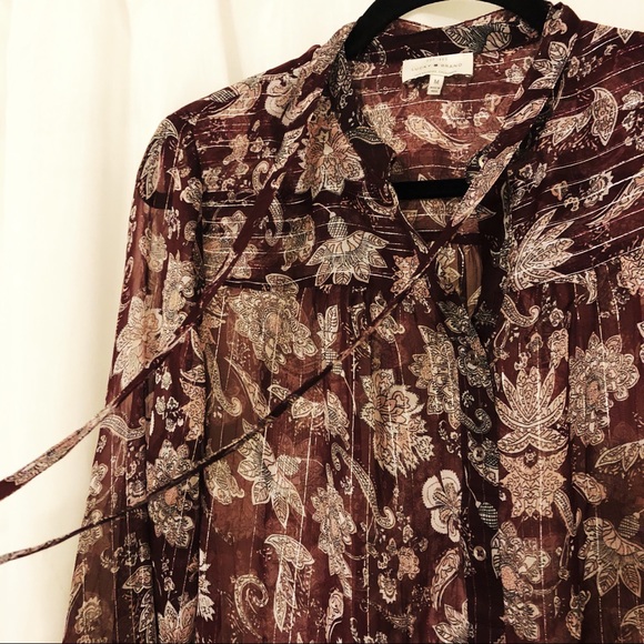 Lucky Brand Ladies’ Sheer Blouse - Picture 4 of 5